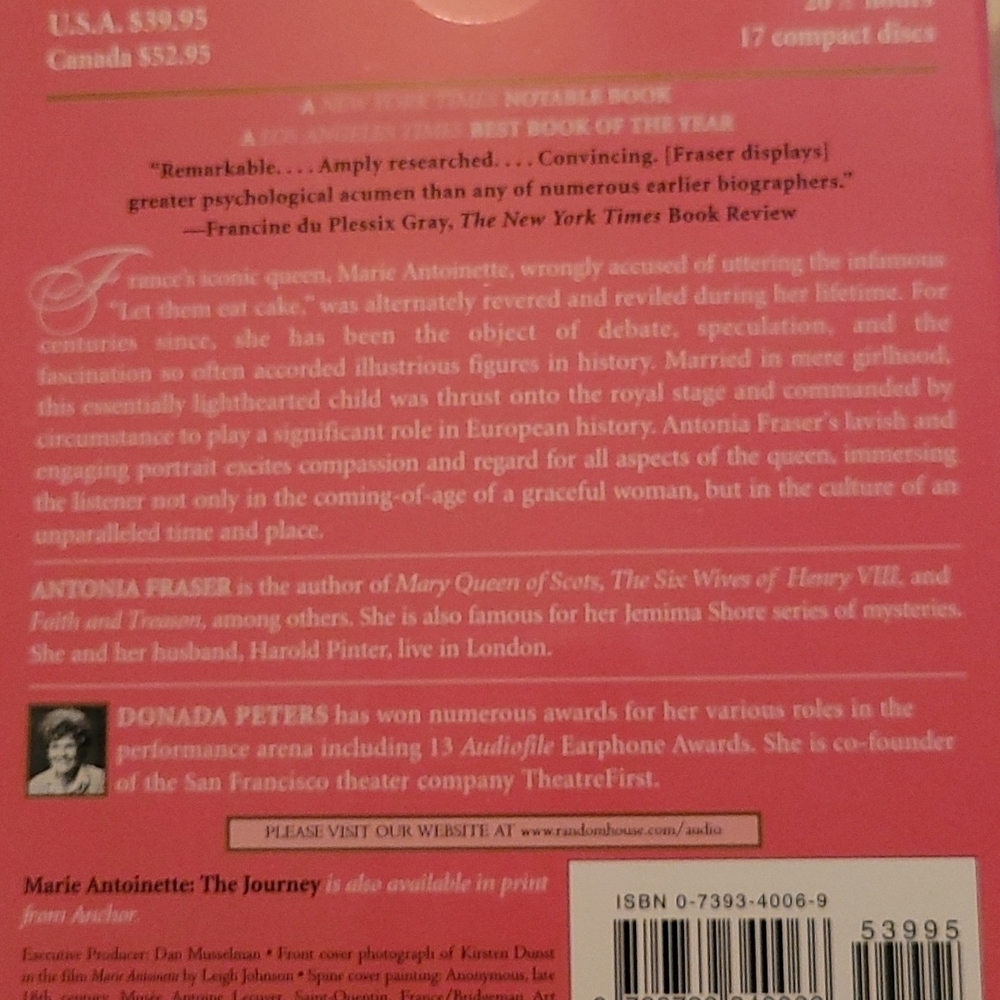 Marie Antoinette audio book - Picture 2 of 2